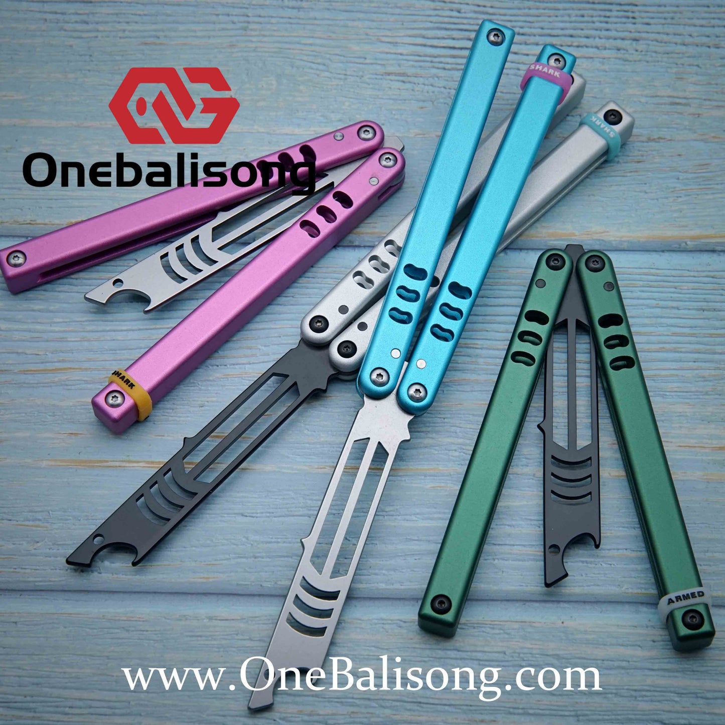 ARMED SHARK V5 Mako Clone Aluminum alloy handle stainless steel Trainer blade One-piece structure Bushing