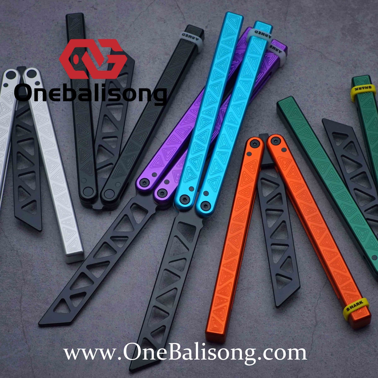 ARMED SHARK origin clone Aluminum alloy handle stainless steel blade bushing