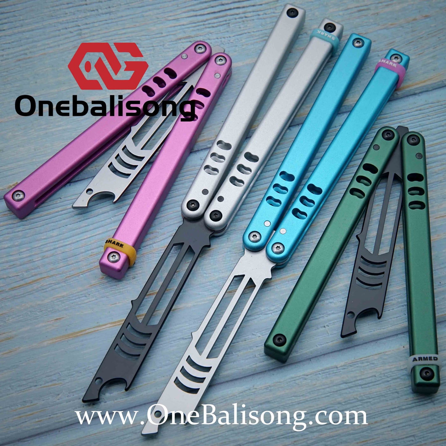 ARMED SHARK V5 Mako Clone Aluminum alloy handle stainless steel Trainer blade One-piece structure Bushing