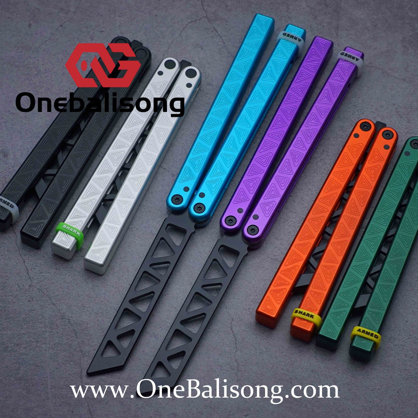 ARMED SHARK origin clone Aluminum alloy handle stainless steel blade bushing