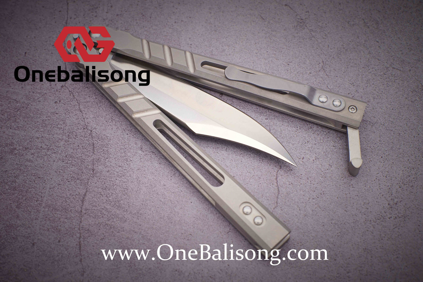theone BRS Sandwich AB clone Titanium alloy-handle stainless steel blade bushings