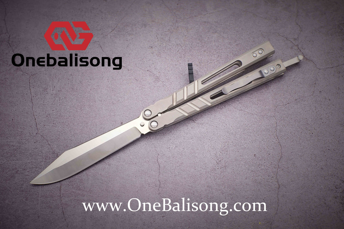 theone BRS Sandwich AB clone Titanium alloy-handle stainless steel blade bushings