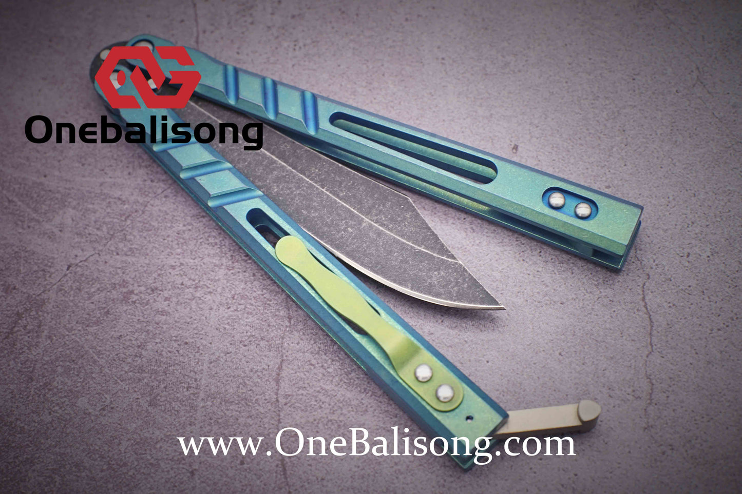 theone BRS Sandwich AB clone Titanium alloy-handle stainless steel blade bushings