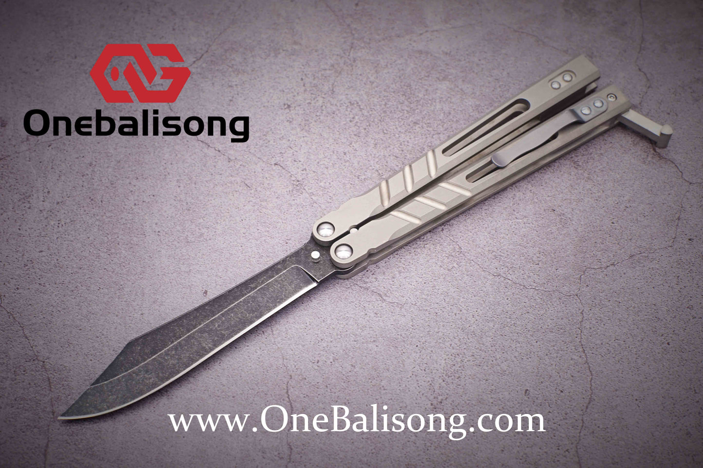 theone BRS Sandwich AB clone Titanium alloy-handle stainless steel blade bushings