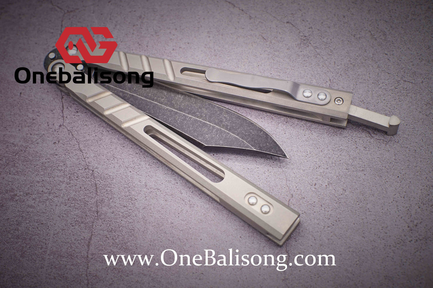 theone BRS Sandwich AB clone Titanium alloy-handle stainless steel blade bushings