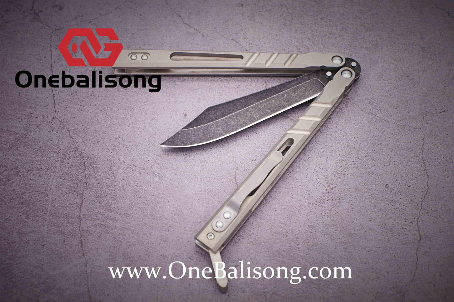 theone BRS Sandwich AB clone Titanium alloy-handle stainless steel blade bushings