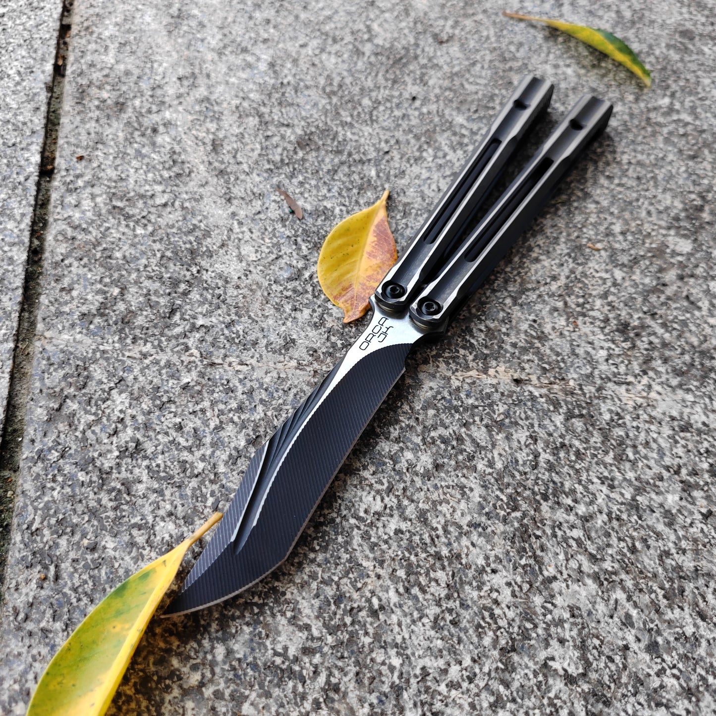 Baliplus Orca V1.5 Clone Flying Butterfly Clone Titanium Alloy Handle Stainless Steel Blade