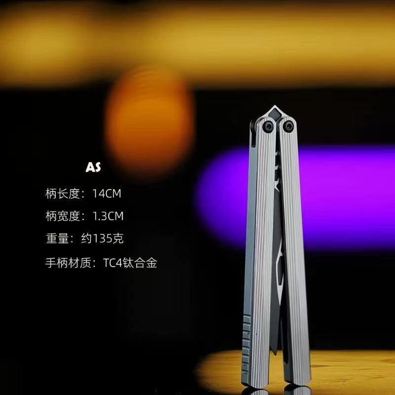 Armed Shark CK Balisong TC4 titanium 440C stainless steel Clone