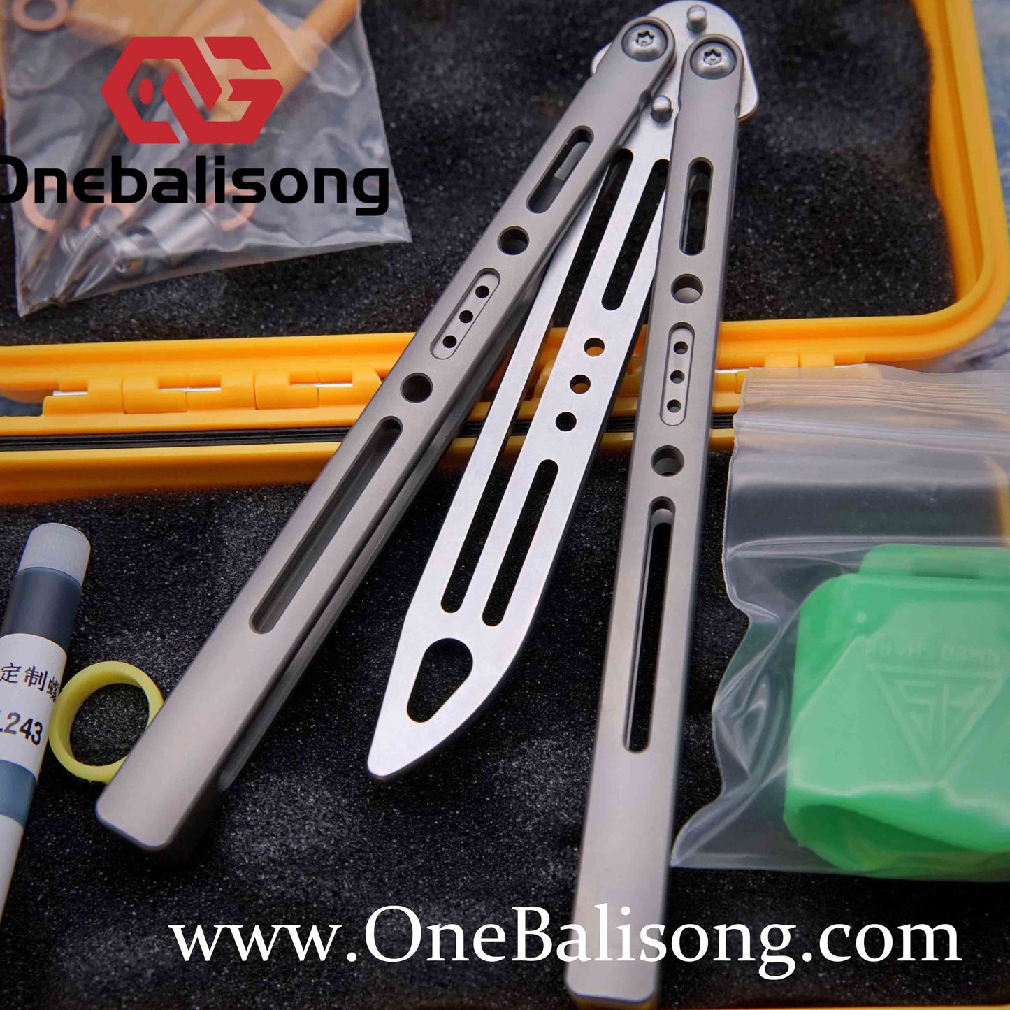 ARMED SHARK sentry clone Titanium handle stainless steel blade Bushing