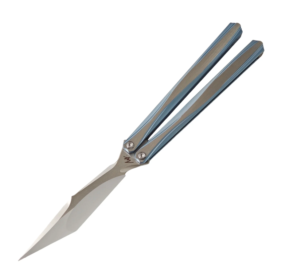 MY Performance Silk/Polaris Balisong 6AI-4V Titanium Alloy Handle CPM S35VN Stainless Steel Blade