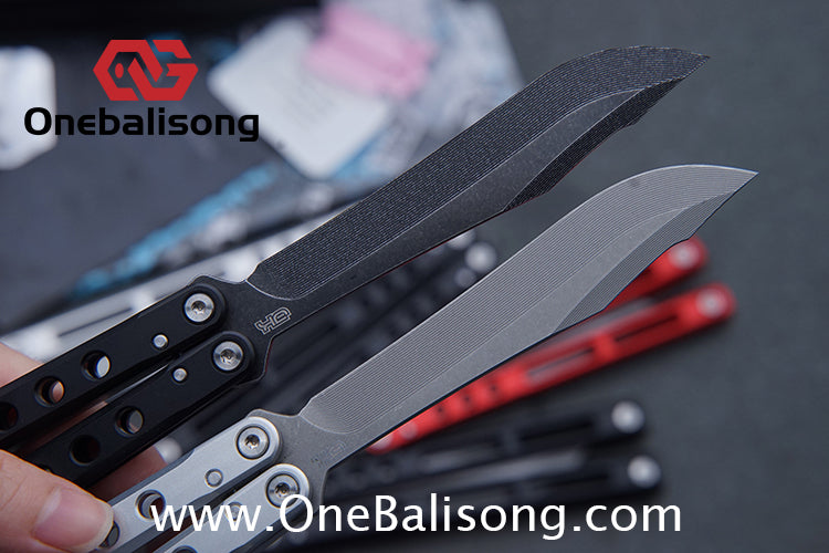 MuMill Regime Balisong Clone Aluminum Alloy Handle Stainless Steel Blade Bushings