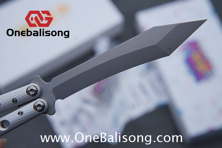 Banshu Creation BM67 Balisong Clone Aluminum Alloy Handle Stainless Steel Blade Bushings