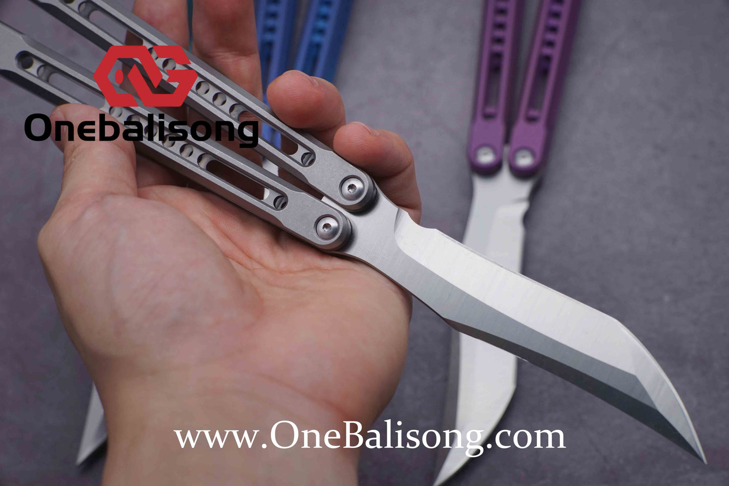 theone monarch v2 clone Titanium alloy-handle stainless steel blade bushings D2