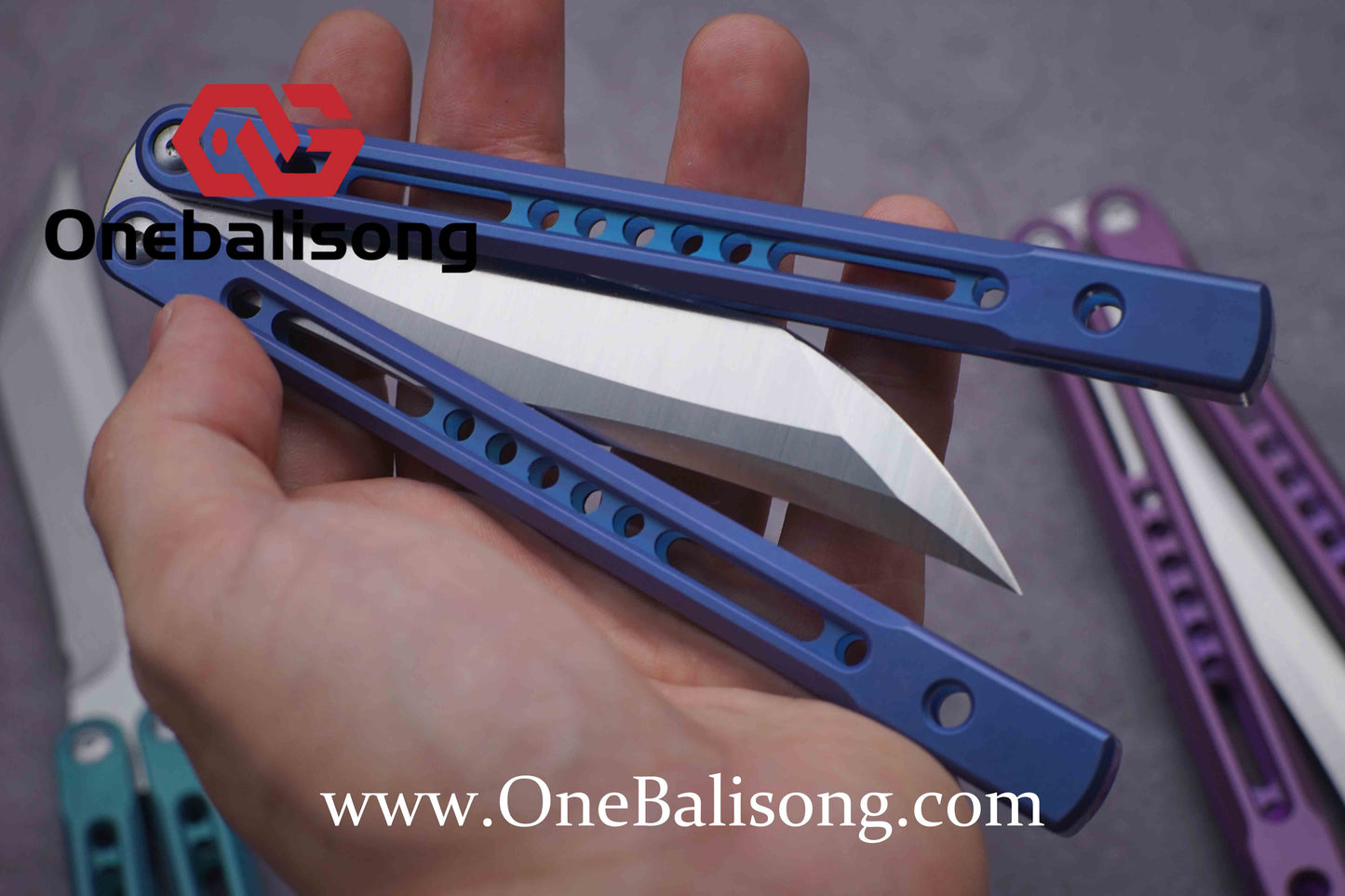 theone monarch v2 clone Titanium alloy-handle stainless steel blade bushings D2