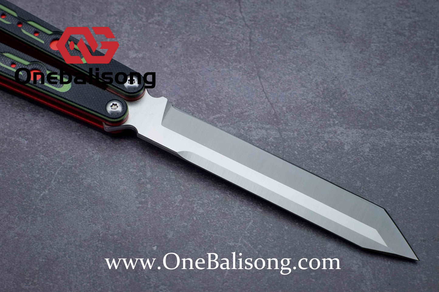 TheOne Original Point Clone Aluminum+Dual Color G10 Handle Stainless Steel Trainer Blade