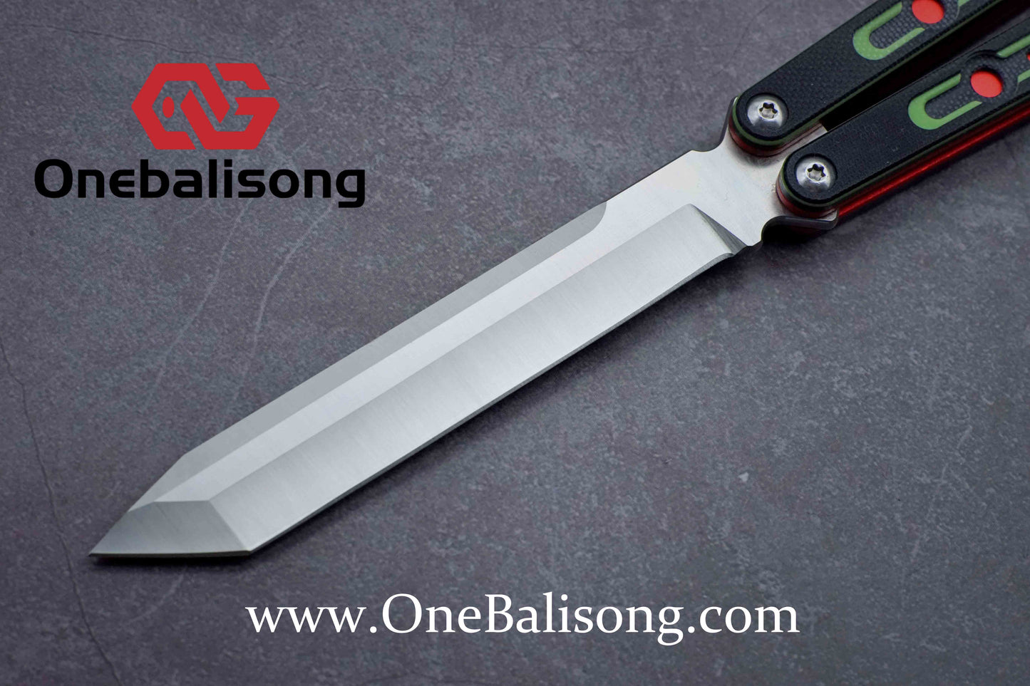 TheOne Original Point Clone Aluminum+Dual Color G10 Handle Stainless Steel Trainer Blade