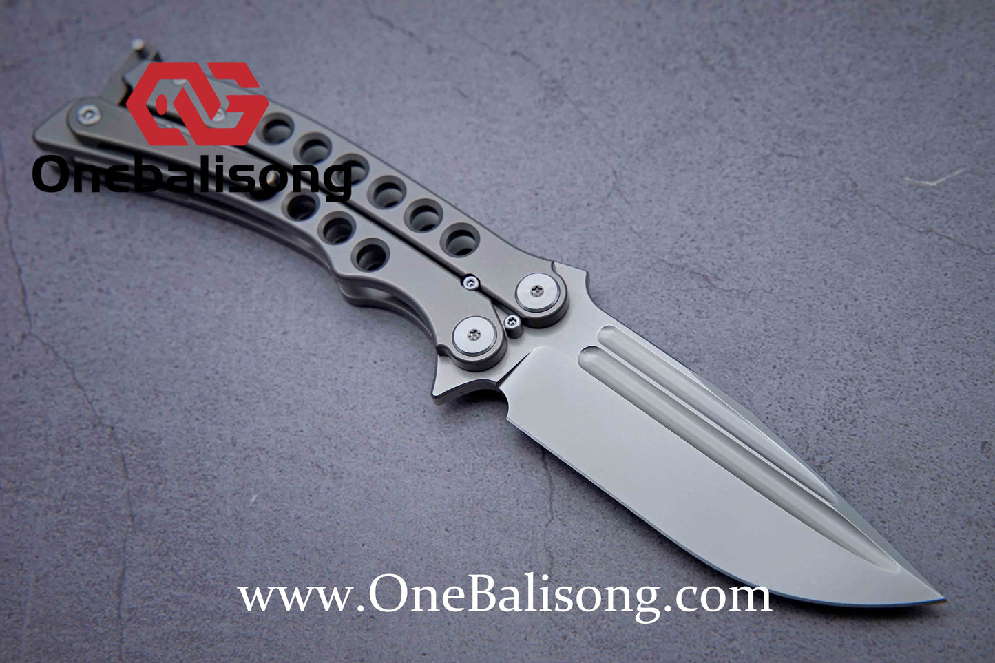 Charlie clone Titanium handle M390 steel bearing
