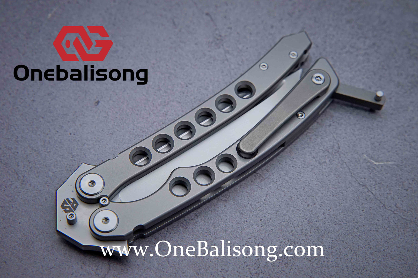 Charlie clone Titanium handle M390 steel bearing
