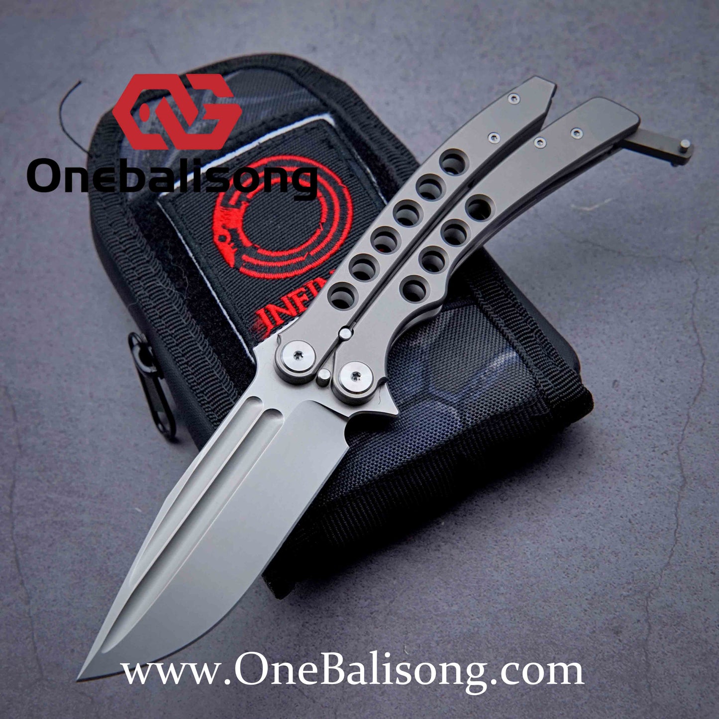 Charlie clone Titanium handle M390 steel bearing