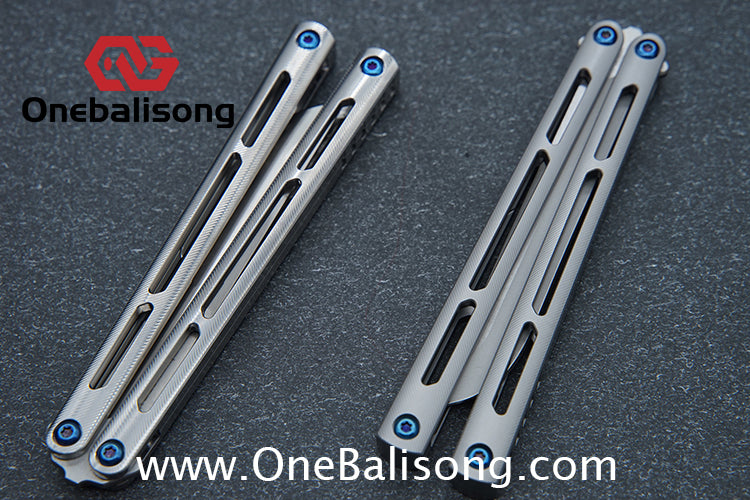Baliplus Tsunami V4 Balisong Clone TC4 Titanium Alloy Handle VG10 Live blade Bushing
