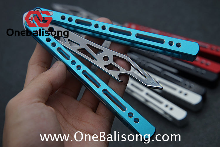 Armed Shark Barracuda Aluminum Alloy Handle Stainless Steel Trainer Blade Bushing