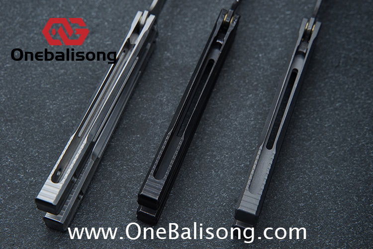 Baliplus Orca V1.5 Clone Flying Butterfly Clone Titanium Alloy Handle Stainless Steel Blade