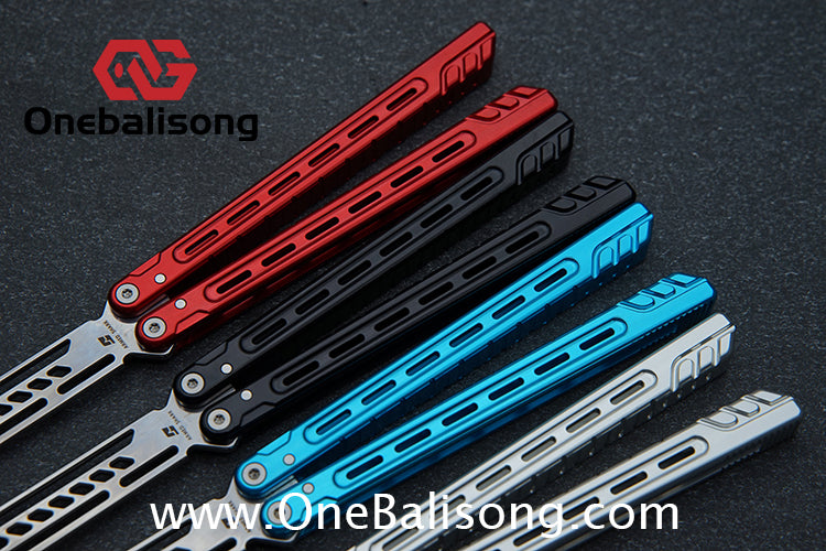 Armed Shark Athena Balisong 7075 Aluminum Alloy Handle 5Cr15 Stainless Steel Trainer Blade