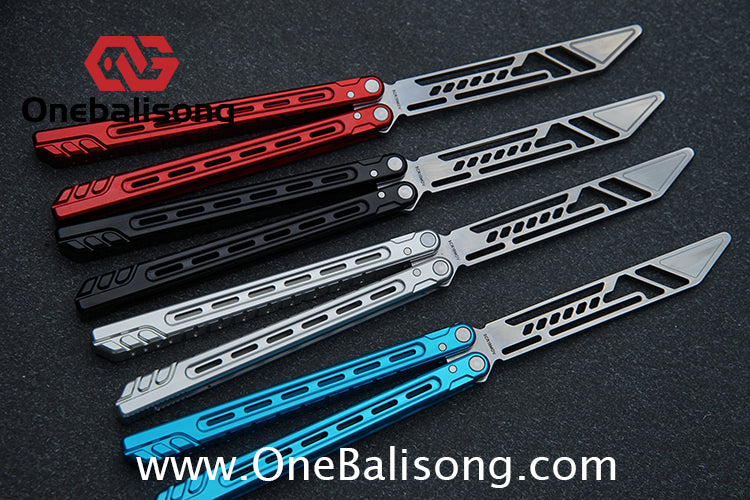 Armed Shark Athena Balisong 7075 Aluminum Alloy Handle 5Cr15 Stainless Steel Trainer Blade