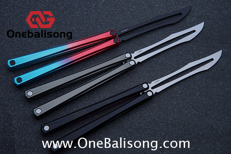 Armed Shark Striker Eureka Balisong 7075 Aluminum Alloy G10 Handle Stainless Steel Blade Bushing