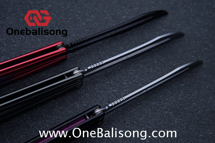 Armed Shark Striker Eureka Balisong 7075 Aluminum Alloy G10 Handle Stainless Steel Blade Bushing