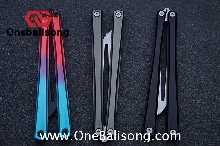 Armed Shark Striker Eureka Balisong 7075 Aluminum Alloy G10 Handle Stainless Steel Blade Bushing