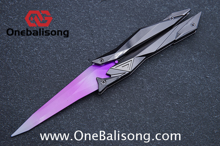 Fearless Contract Singularity Butterfly Knife Game Related Toys Metal Material Balisong