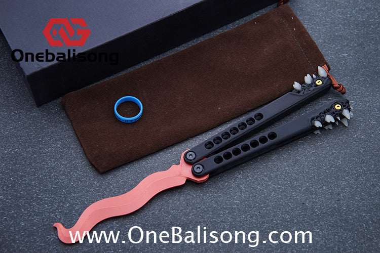 Butterfly Knife Game Related Toys Metal Material Balisong