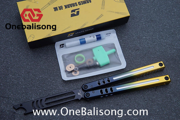 ARMED SHARK V5 Mako Clone Aluminum alloy handle stainless steel Trainer blade One-piece structure Bushing