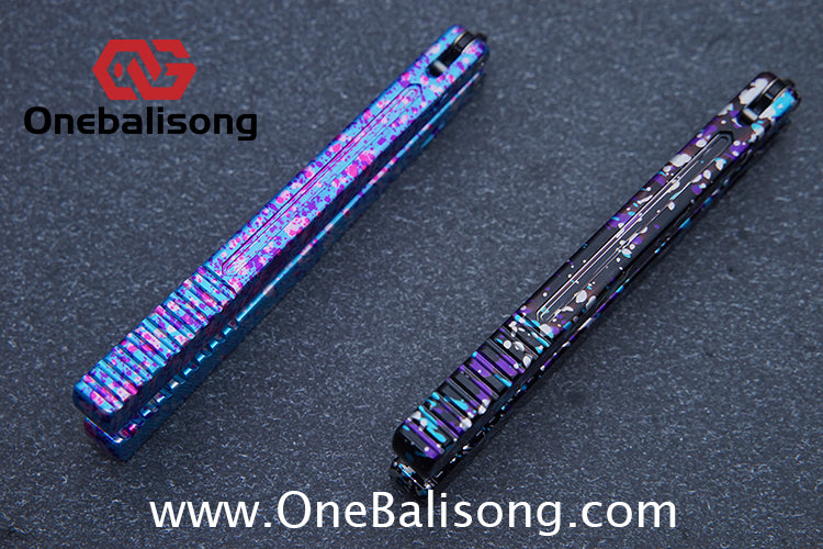 H-air YanBieGu V2 Balisong Seven Series Aluminum Alloy Handle Stainless Steel Blade Bushings