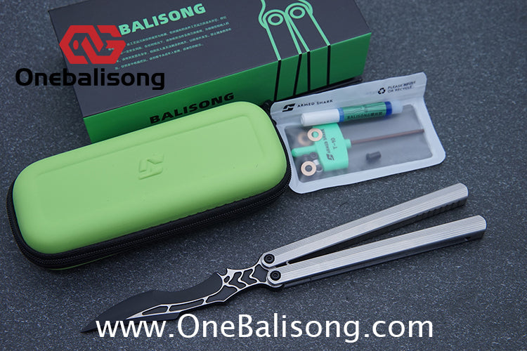 Armed Shark CK Balisong TC4 titanium 440C stainless steel Clone