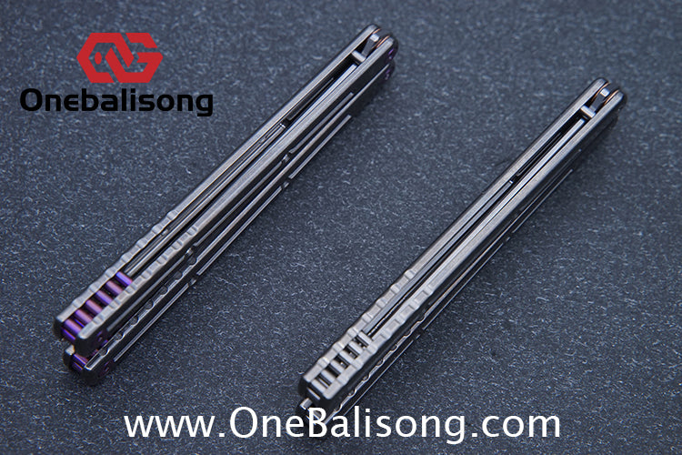 ARMED SHARK Sandwich Titanium Kraken Clone TC4 Titanium Alloy Handle 5CR15 Stainless Steel Blade Bushing