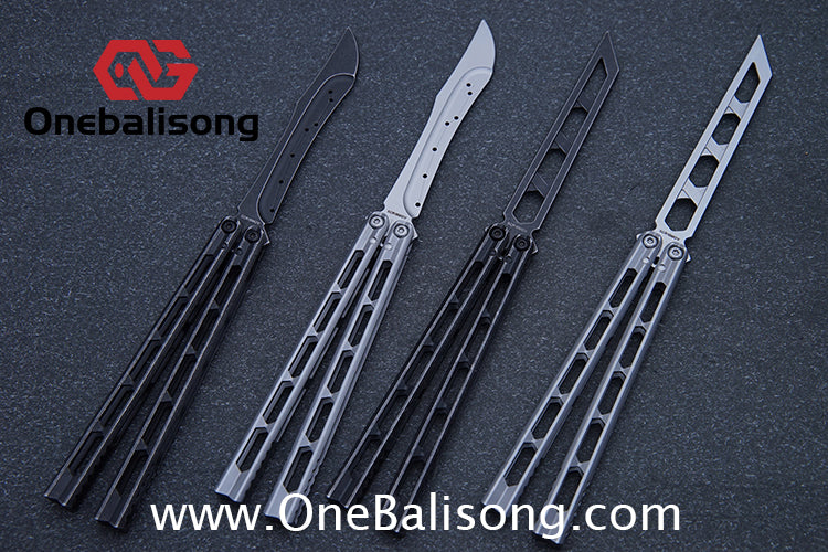 ARMED SHARK Prism Balisong Clone 5CR15 Stainless Steel Handle Stainless Steel Blade Bushings