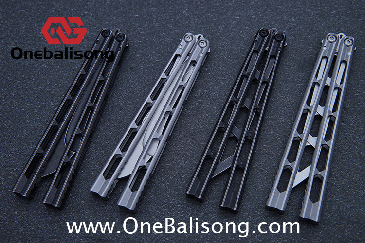 ARMED SHARK Prism Balisong Clone 5CR15 Stainless Steel Handle Stainless Steel Blade Bushings