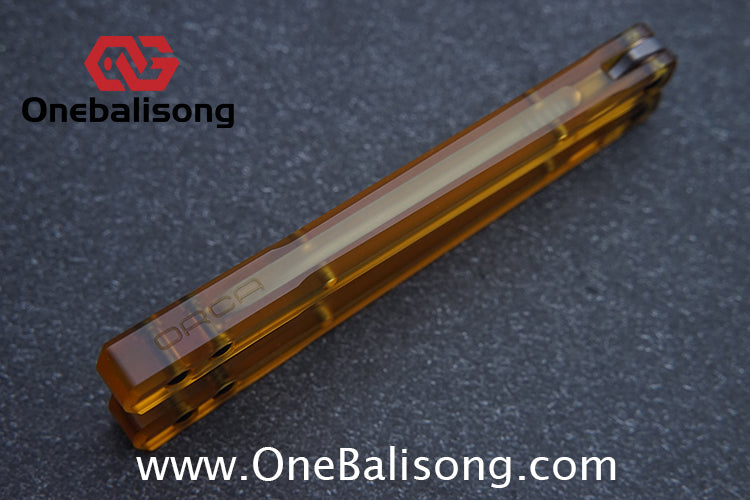 ARMED SHARK PEI Orca Balisong Clone Integrated Handle Made Of PEI Material TC4 Titanium Alloy Blade Bushing