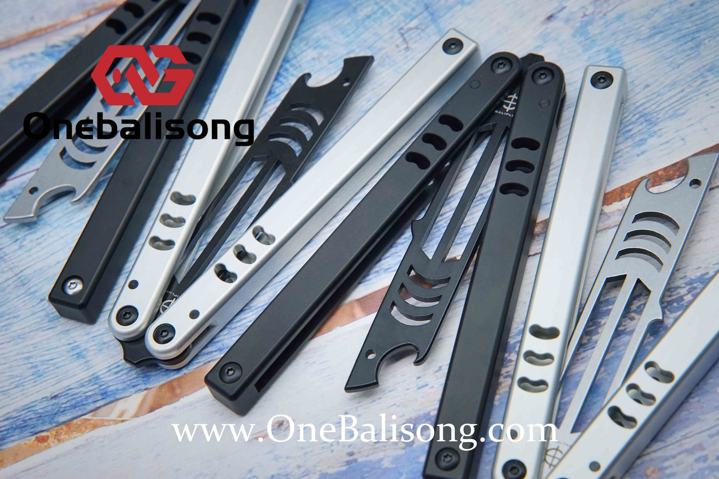 Baliplus V5 Mako Balisong Clone Aluminum Alloy Handle Stainless Steel Blade Bushing