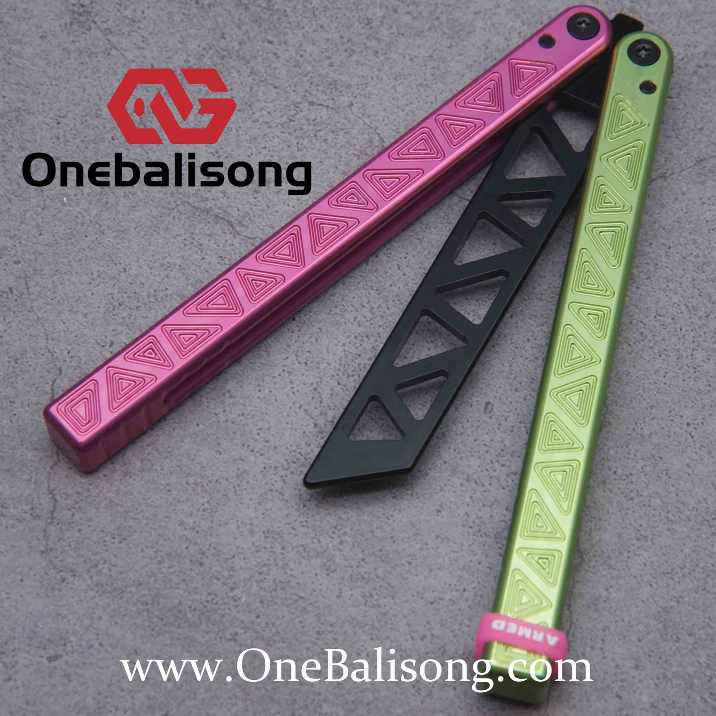 ARMED SHARK origin clone Aluminum alloy handle stainless steel blade bushing
