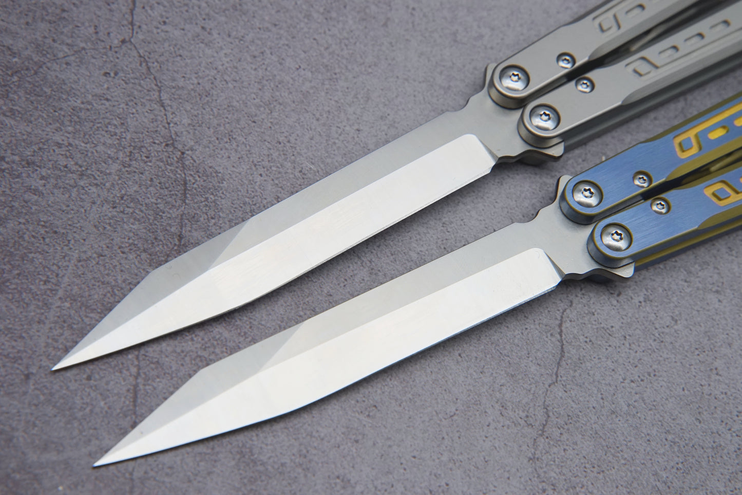 theone falcon clone Titanium-handle stainless blade bushing