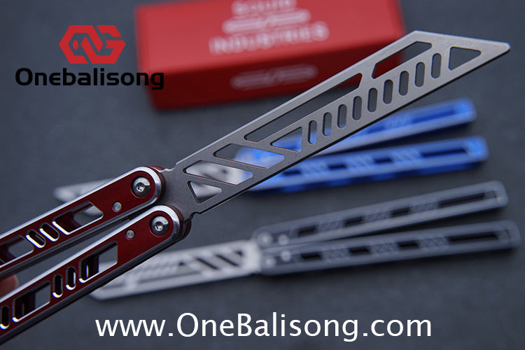 Sui Feng Squid Megalodon Balisong 7075 Aluminum Alloy Handle 440C Stainless Steel Blade Bushings