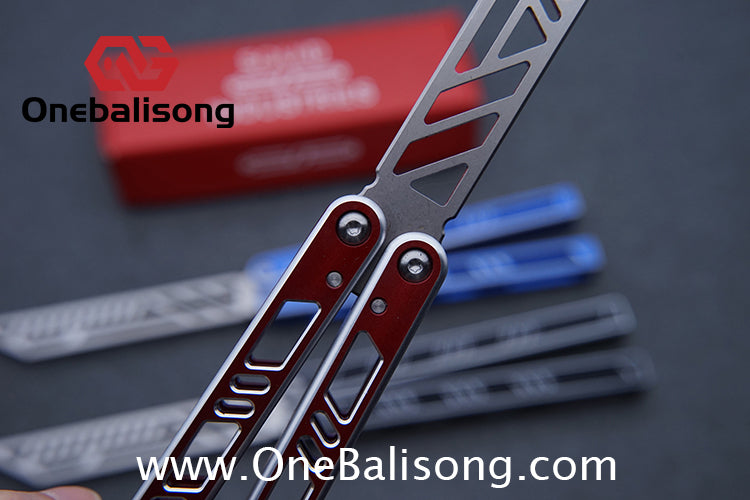 Sui Feng Squid Megalodon Balisong 7075 Aluminum Alloy Handle 440C Stainless Steel Blade Bushings