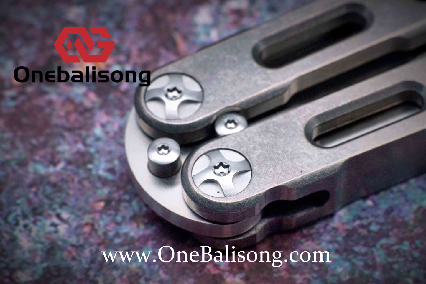 theone BM87 clone Titanium handle stainless steel blade Bushing One-piece structure
