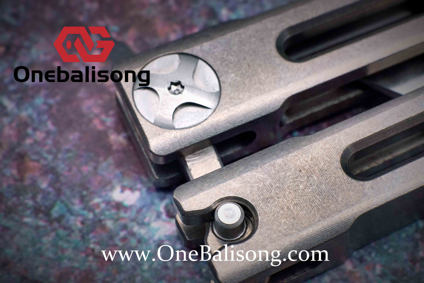 theone BM87 clone Titanium handle stainless steel blade Bushing One-piece structure