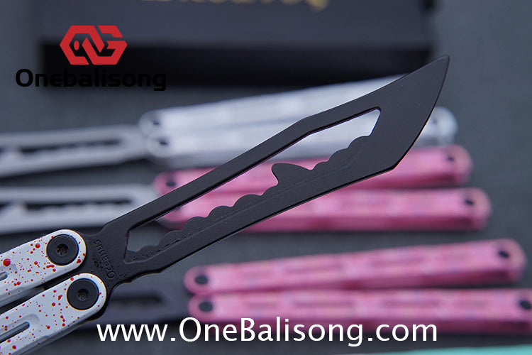 Titan Poseidon Balisong Stainless Steel+Coating Handle Stainless Steel Blade Bushings