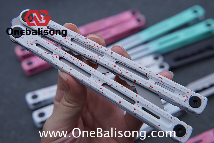 Titan Poseidon Balisong Stainless Steel+Coating Handle Stainless Steel Blade Bushings