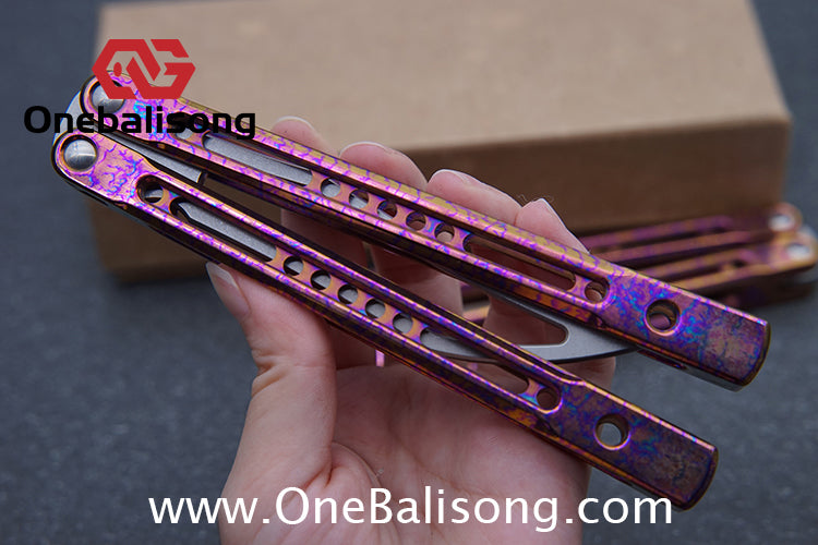 theone monarch v2 clone Titanium alloy-handle stainless steel blade bushings D2